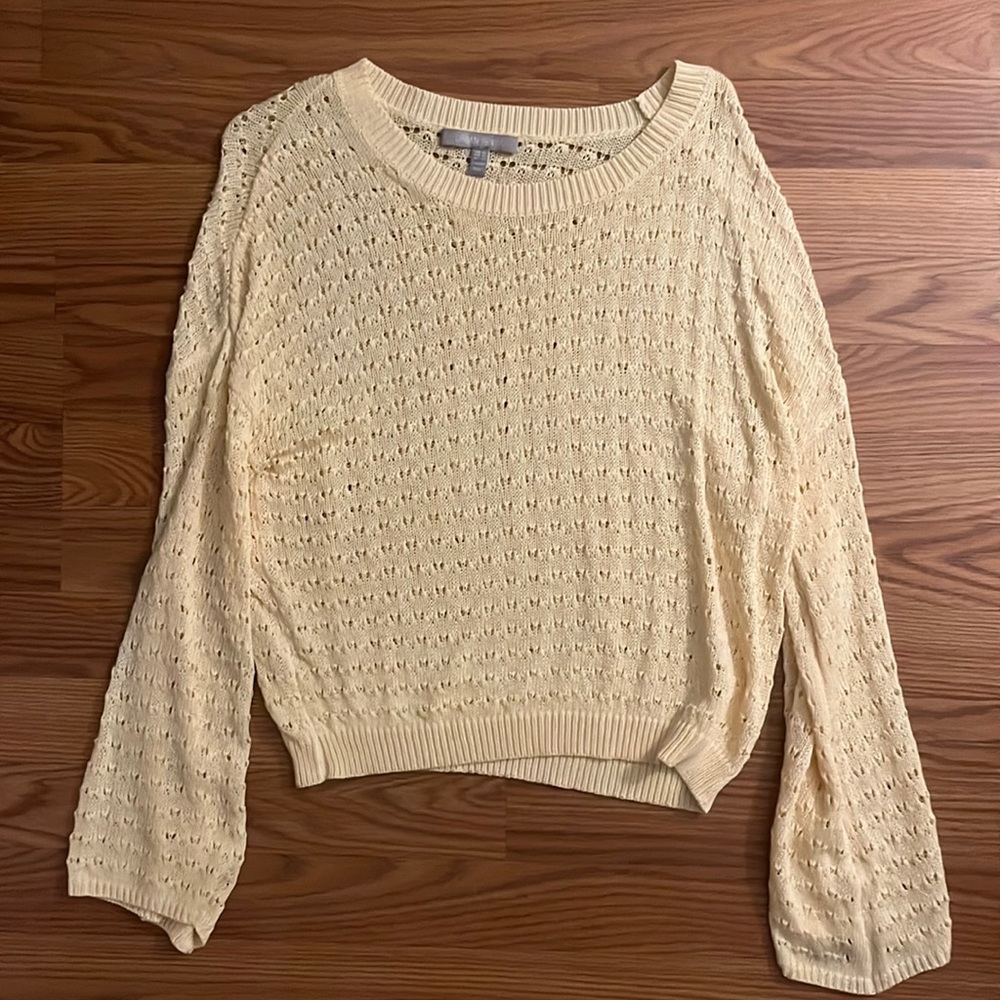 Crochet cream top